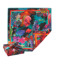 Rosebud | 18" Mulberry Silk Furoshiki Wrap by Adam Klassen