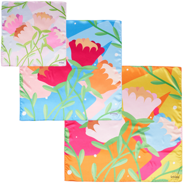 Blossom Collection Bundle | 3 Furoshiki Gift Wraps by Nikita Abuya, 18", 28" & 35"