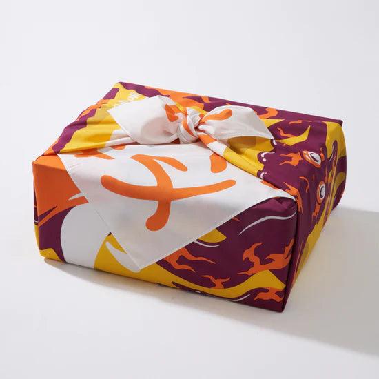Tsukimi Collection Bundle | 3 Furoshiki Gift Wraps by Bakeneko, 18", 28" & 35" - Wrappr