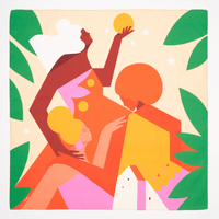 Crown | 28" Furoshiki Wrap by Nina Clausonet - Wrappr