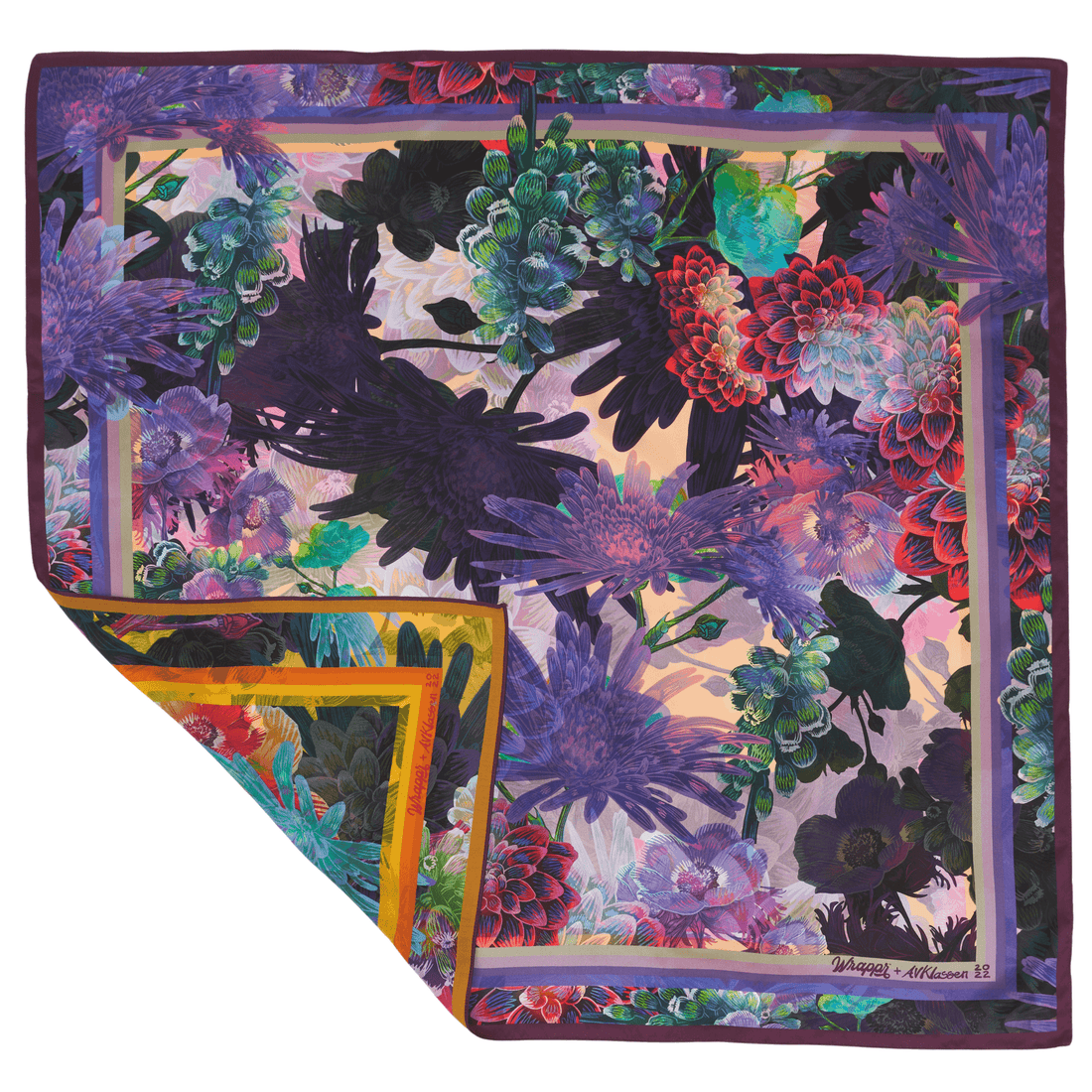 Lilac | 35" Double-Sided Furoshiki Gift Wrap by Adam Klassen - Wrappr