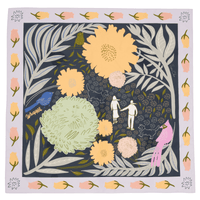 Love Story | 50" Furoshiki Gift Wrap by Sophia Choi - Wrappr