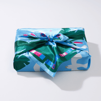 Noontime | Small Satin Furoshiki Wrap - Wrappr