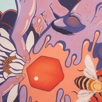 Pollinate Me | 35" Furoshiki Gift Wrap by David Camisa - Wrappr