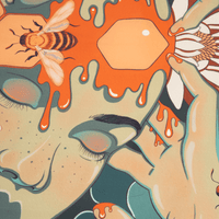 Queen Bee | 50" Furoshiki Gift Wrap by David Camisa - Wrappr