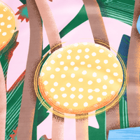 Sunday Morning | 50" Furoshiki Gift Wrap by Corina Plamada - Wrappr