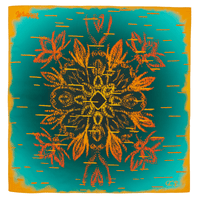 wîhkwaskwa (sweetgrass) | 35" Furoshiki Gift Wrap by Half Moon Woman - Wrappr