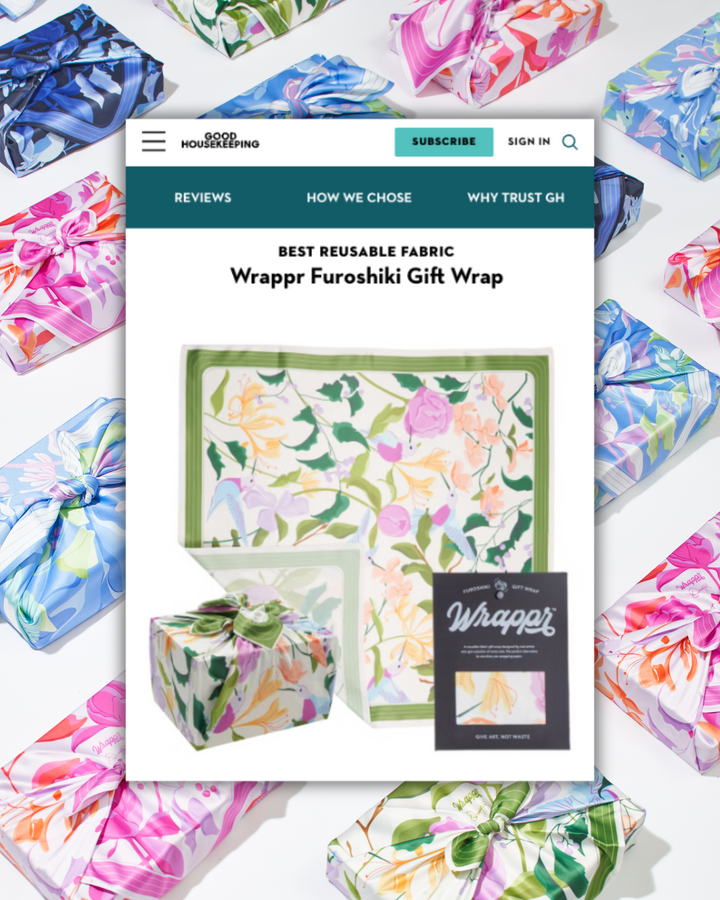 Named 'The Best Reusable Fabric Gift Wrap' by Good Housekeeping