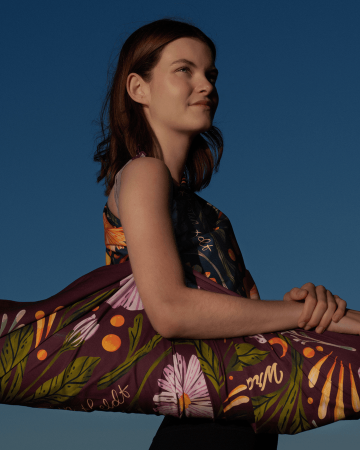 how to make a yoga mat bag