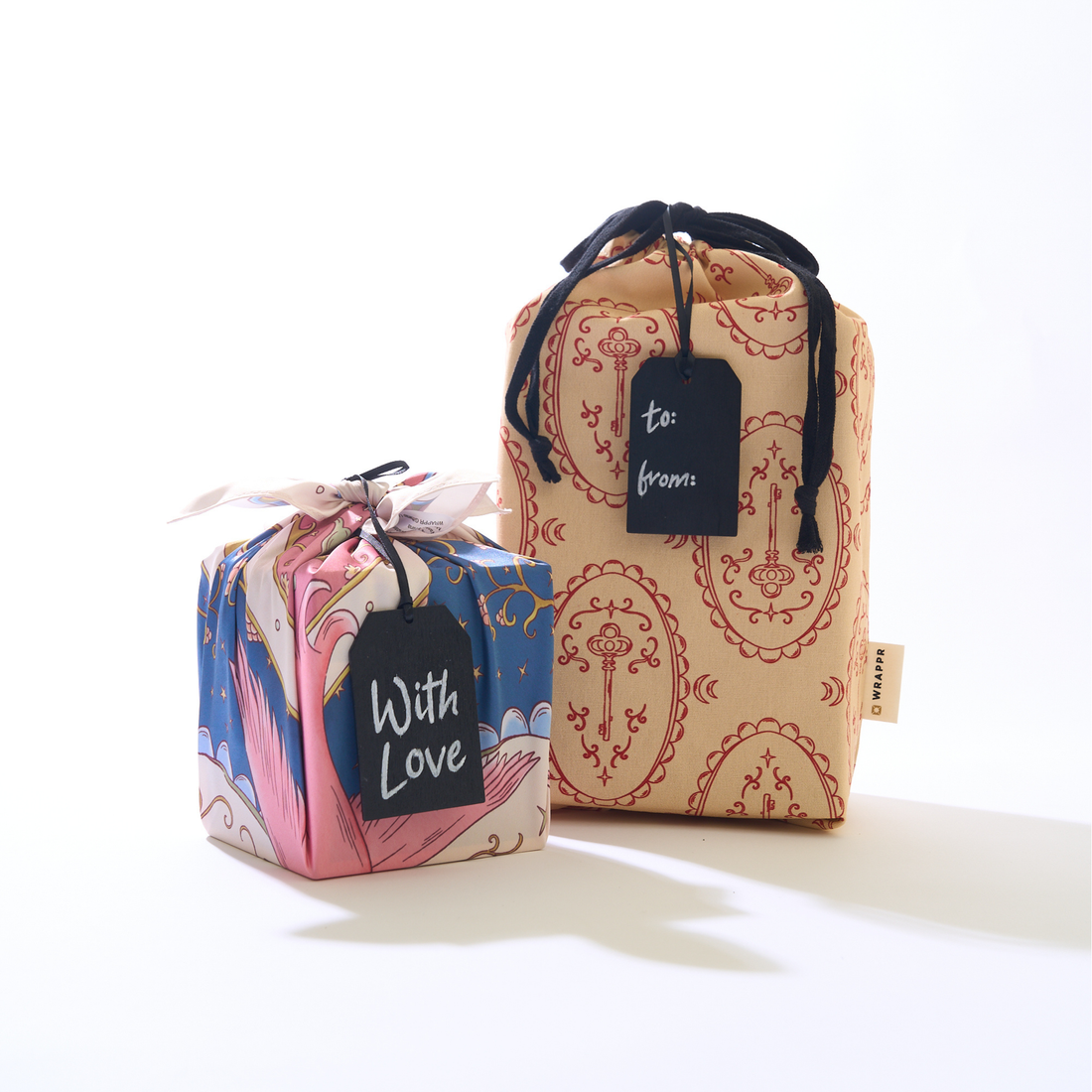 Small Fabric Gift Wrap Set