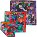 Bundle of 3 Furoshiki Wraps by Adam Klassen | 18", 28" & 35", Mulberry Silk