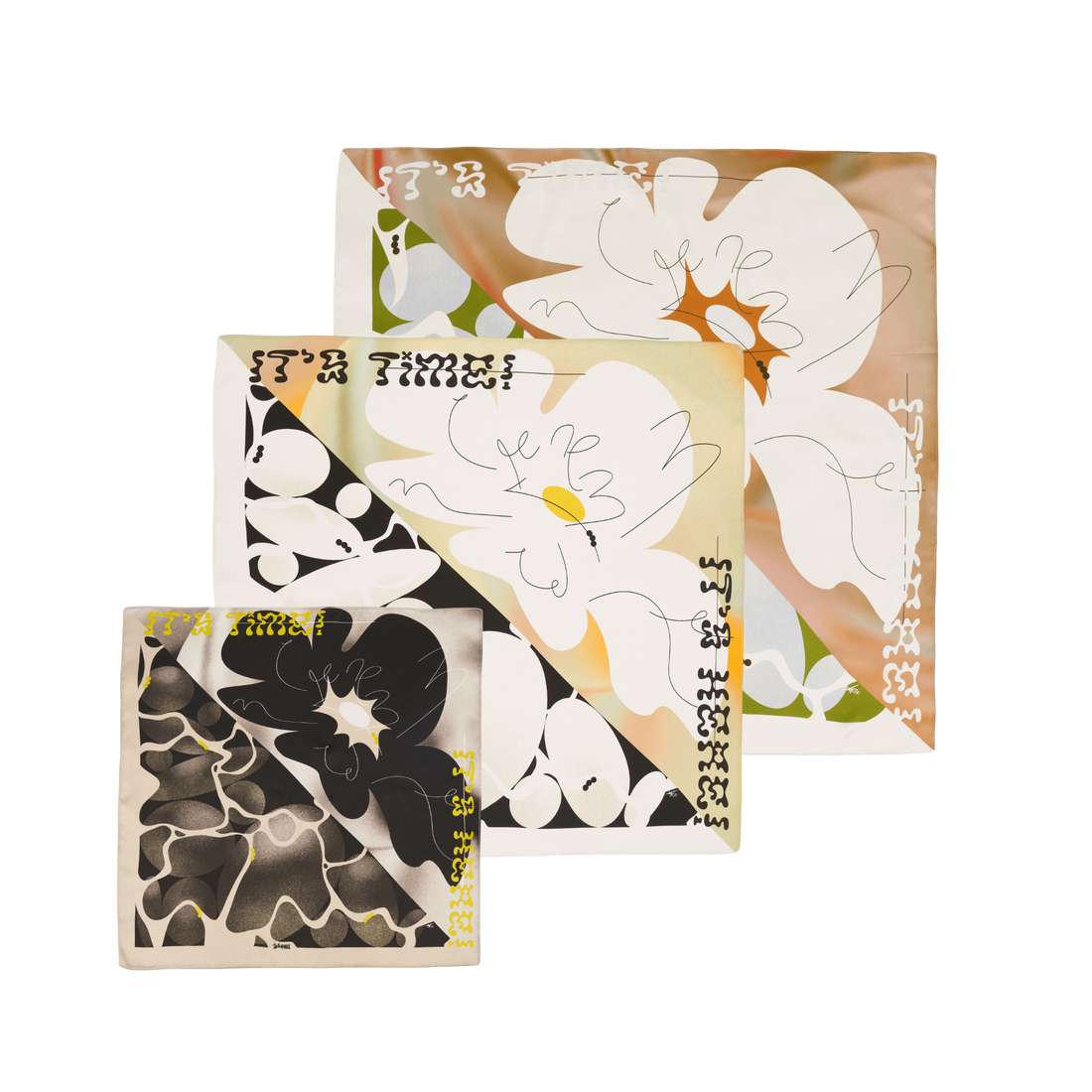 Furoshiki Gift Wrap Trio, Mulberry Silk