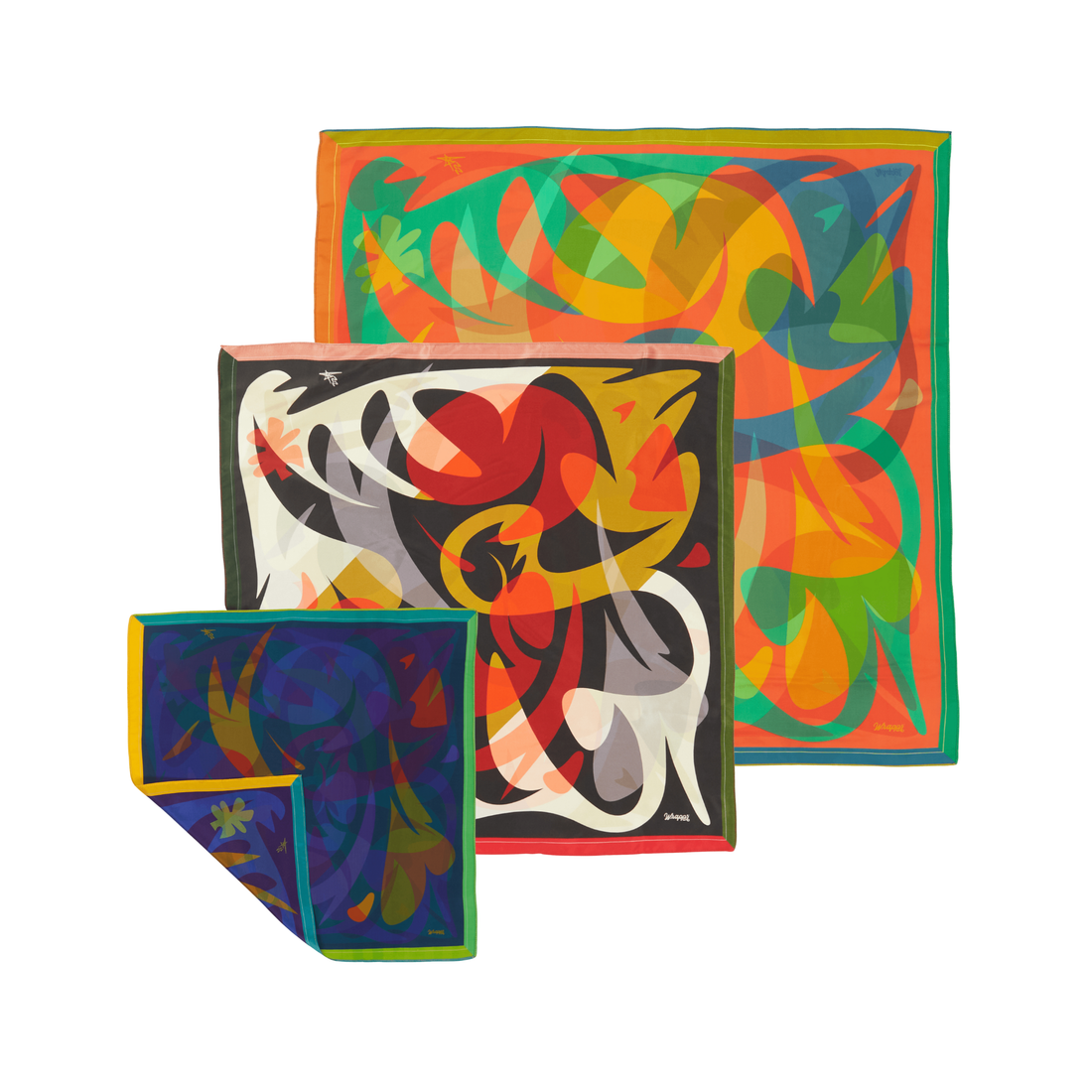 Furoshiki Gift Wrap Trio, Mulberry Silk