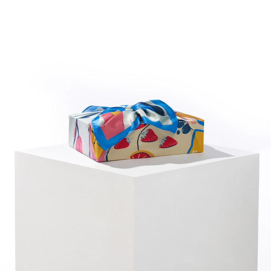 Bon Appétit Collection Bundle | 3 Furoshiki Wraps by Rialda Dizdarevic, 18", 28" & 35"