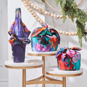 Bundle of 3 Furoshiki Wraps by Adam Klassen | 18", 28" & 35", Mulberry Silk
