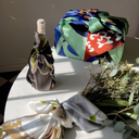 Bundle of 3 Furoshiki Wraps by Essery Waller | 18", 28" & 35", Mulberry Silk