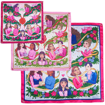 Holiday Spirit Collection Bundle | 3 Furoshiki Gift Wraps designed by Noelle Anne Navarrete, 18", 28" & 35"