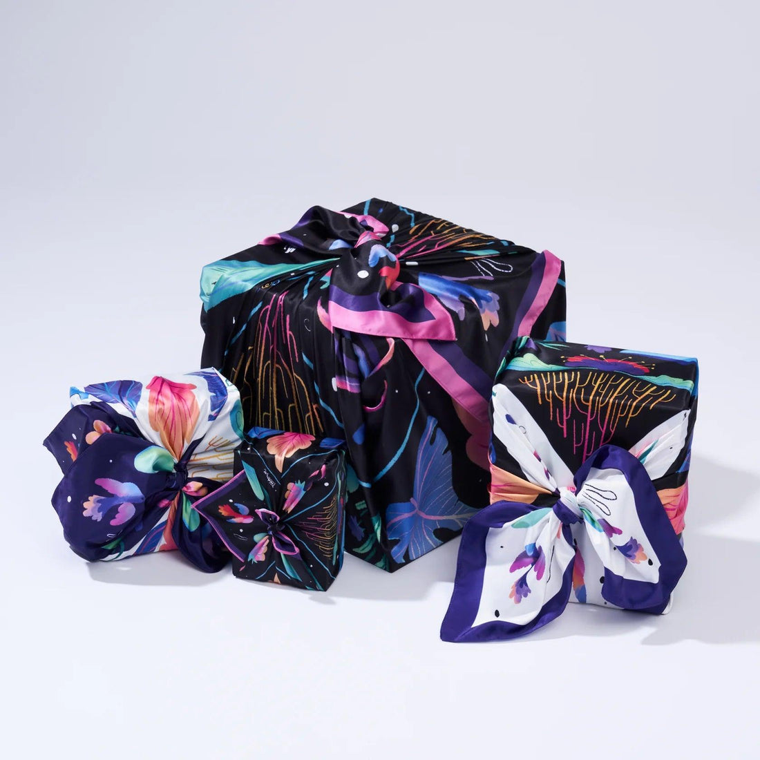 Harmony Collection Bundle | 4 Furoshiki Gift Wraps by Nina Ramos, 18", 28", 35"& 50" - Wrappr