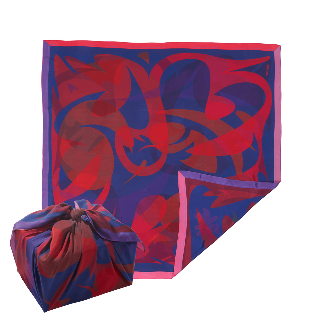 Sombra del paciente | Papel de regalo Furoshiki de 18" de Essery Waller