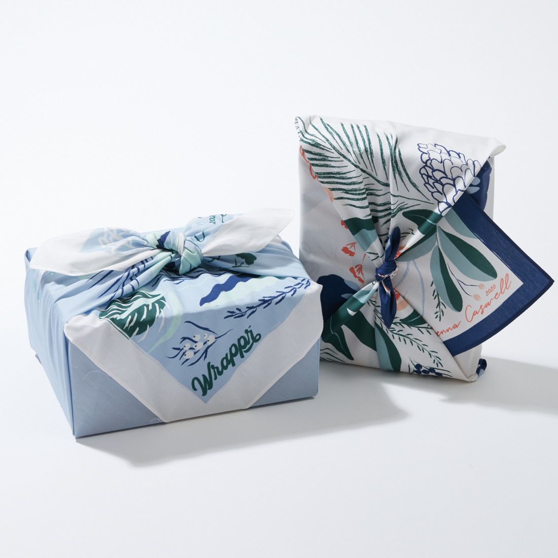 Wintergreen Bundle | 2 Cotton Furoshiki Wraps