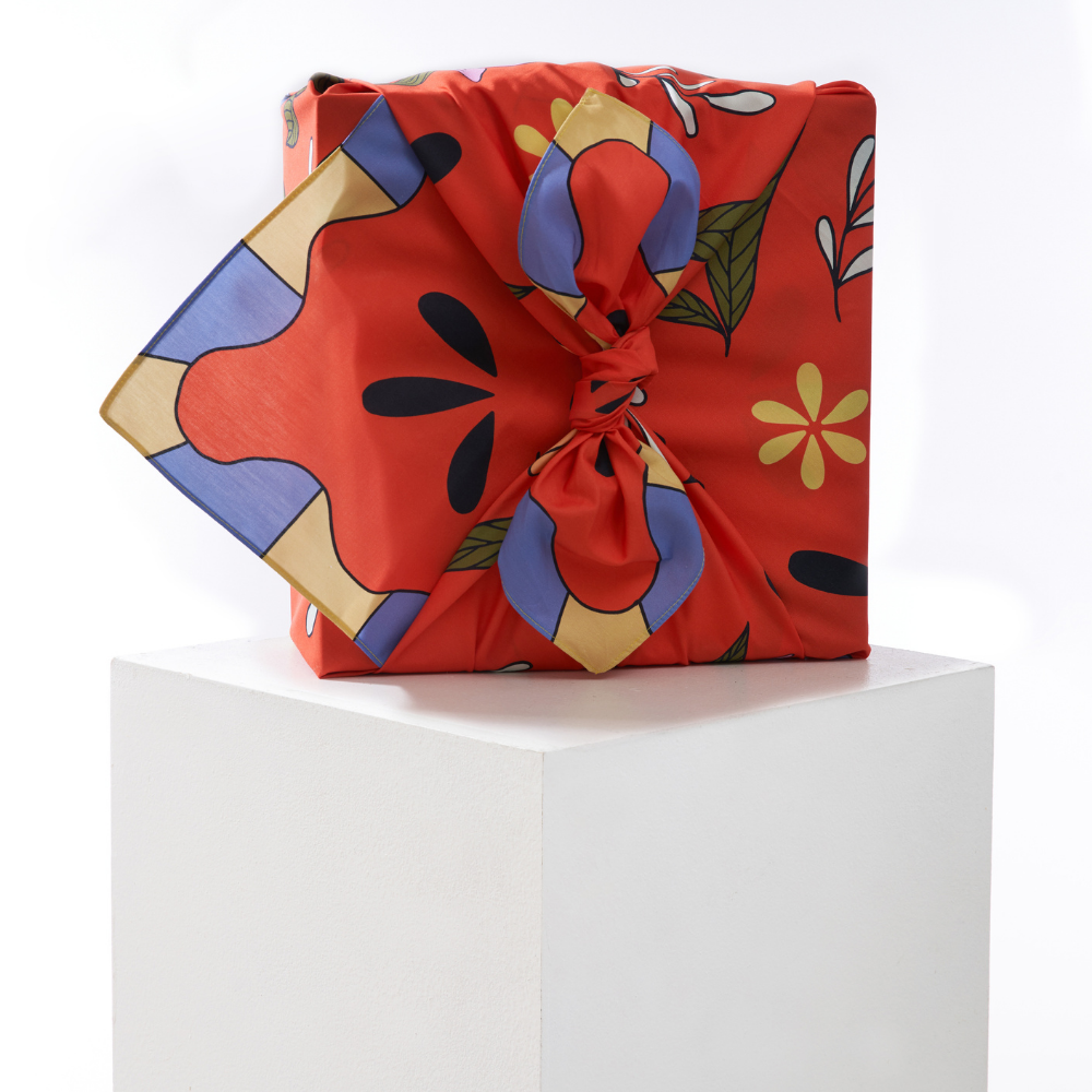 Poppy | Large Cotton Furoshiki Wrap