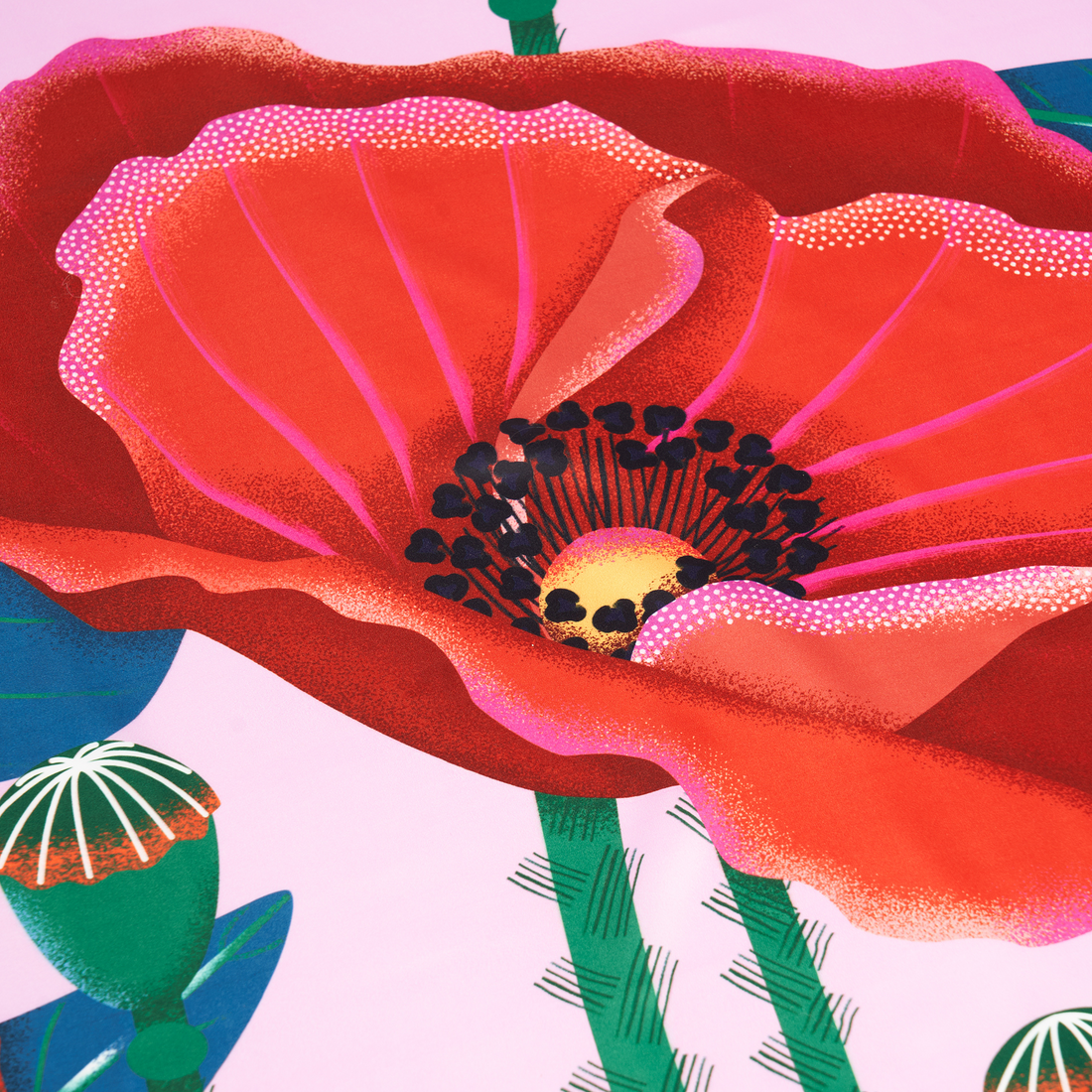 Sunday Morning | 50" Furoshiki Gift Wrap by Corina Plamada