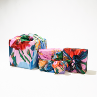Light Where You Are Bundle | 4 Furoshiki Gift Wraps by Corina Plamada, 18", 28", 35" & 50"
