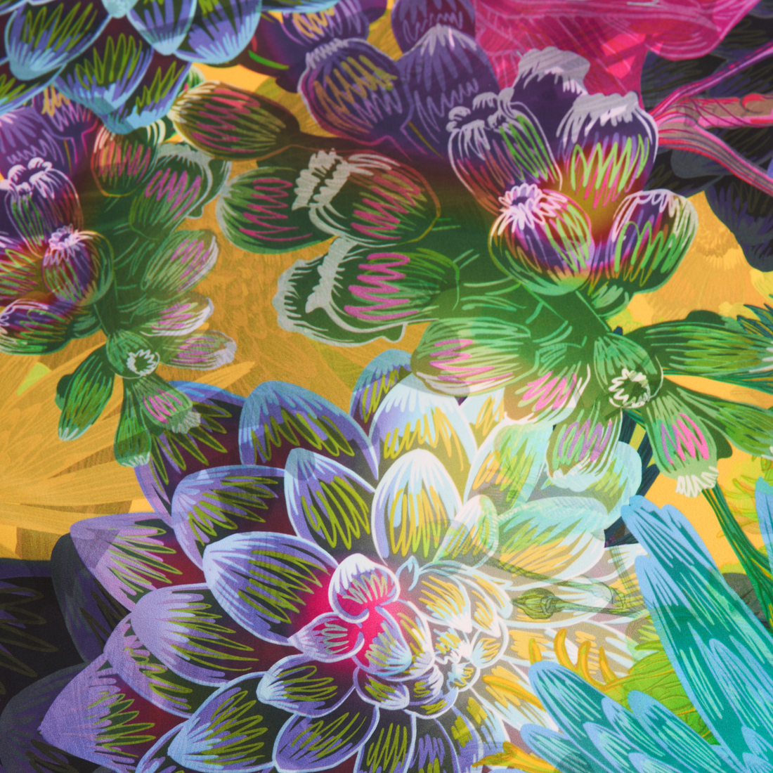 Lilac | 35" Double-Sided Furoshiki Gift Wrap by Adam Klassen