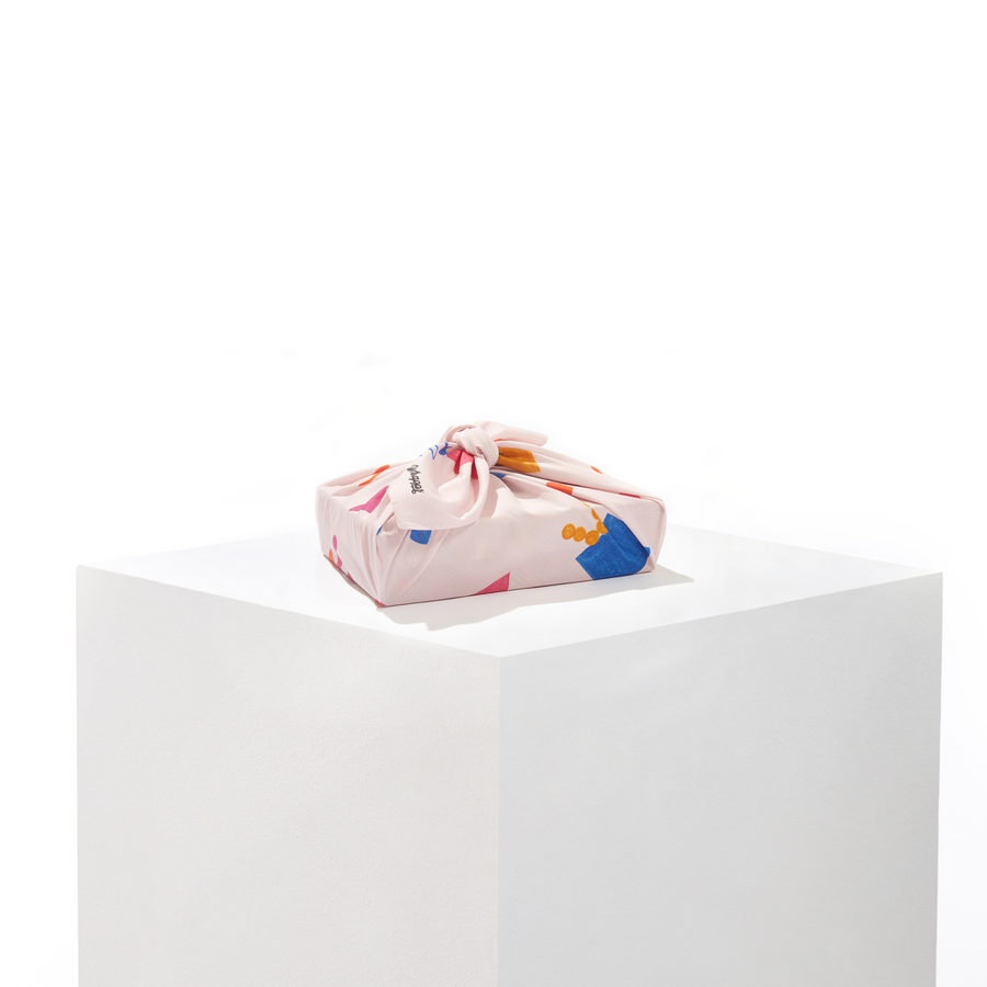 Here's to You Bundle | 2 Furoshiki Gift Wraps by Archita Khosla, 18" & 28"