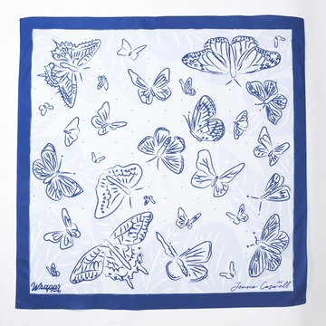 Blue Skies Ahead | Large Cotton Furoshiki Wrap - Wrappr