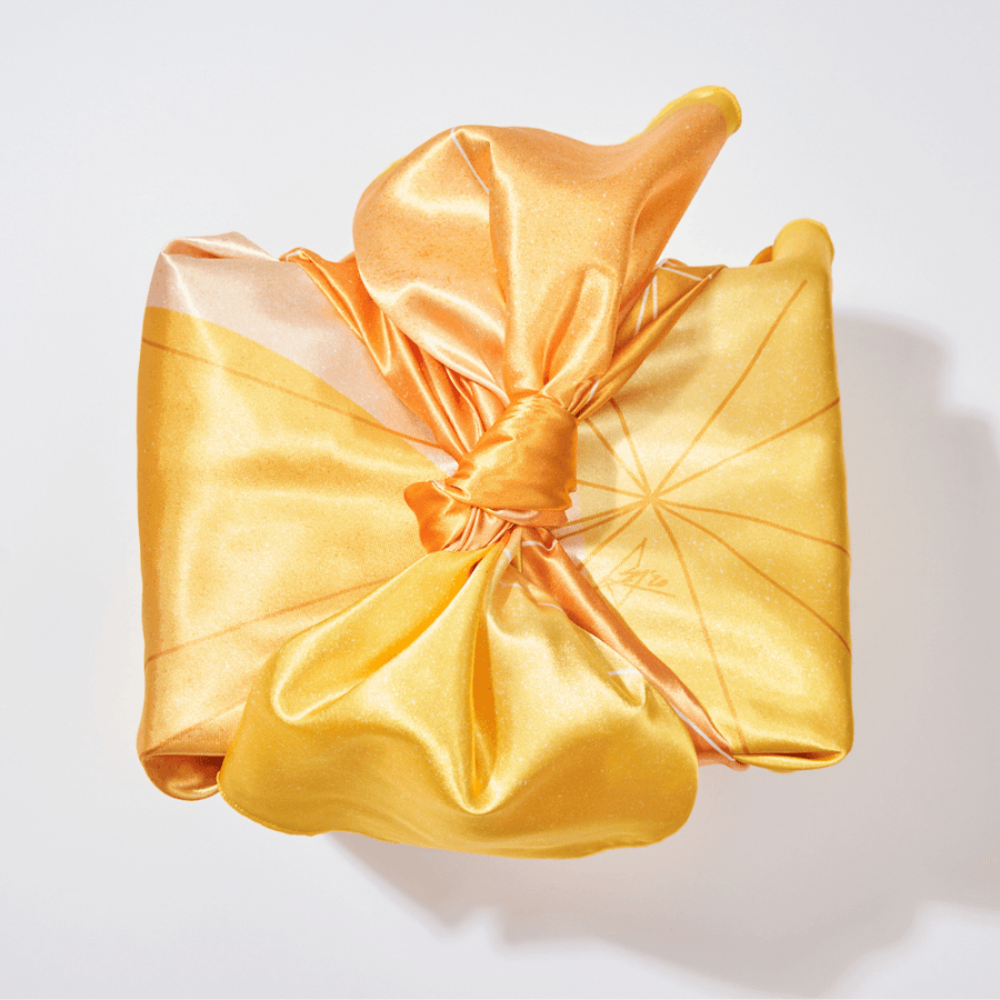 Golden Hour | 35" Furoshiki Wrap by Essery Waller - Wrappr