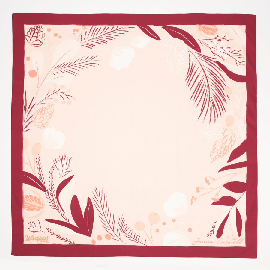Holly | Large Cotton Furoshiki Wrap - Wrappr
