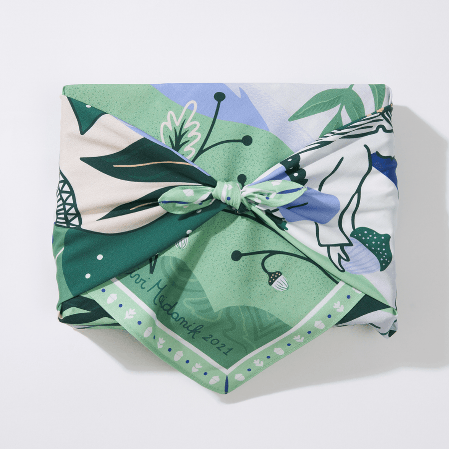 Sage Path | 18" Furoshiki Wrap by Vivi Maidanik - Wrappr