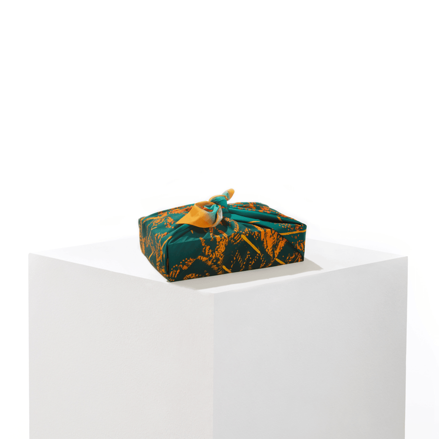 wîhkwaskwa (sweetgrass) | 35" Furoshiki Gift Wrap by Half Moon Woman - Wrappr